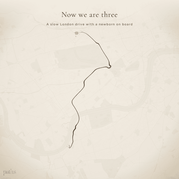 The Paths visual for First drive