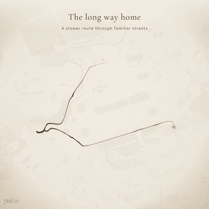 The Paths visual for Long way home