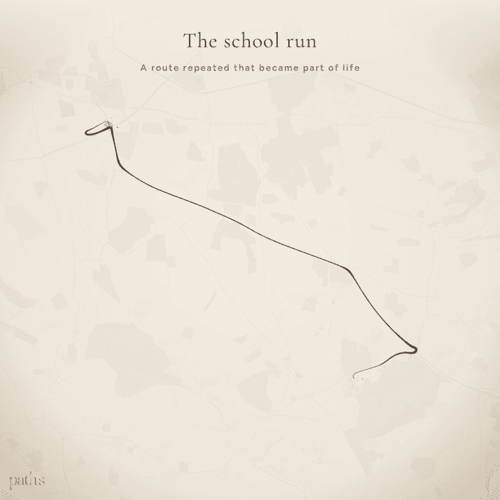 The Paths visual for School run